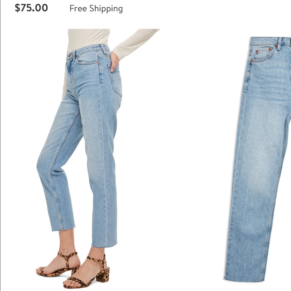 Topshop straight jeans